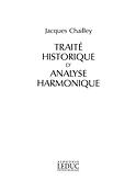 Traite Historique Danalyse Harmonique Music Theory