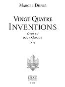 Marcel Dupré: 24 Inventions Opus50, Vol.1