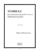 Mansourian Tombeau 1 Executant Cello & Percussion