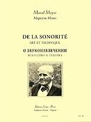 Marcel De La Sonorite Art et Technique