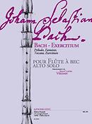Bach Exercitium Pour Flute A Bec Alto Solo