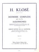 Klose: Methode complete pour tous les saxophones 1