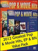 2012 Pop & Movie Hits Books 1/2 Value Pack 2012