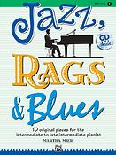 Martha Mier: Jazz Rags & Blues 3 Plus CD (Piano)