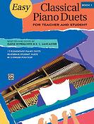Easy Classical Piano Duets for Teacher and Student Book 1