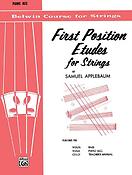 Samuel Applebaum: First Position Etudes For Strings (Pianobegeleiding)