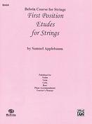 Samuel Applebaum: First Position Etudes for Strings (Kontrabas)