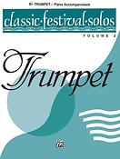 Classic Festival Solos Trumpet Vol. 2 Pianobegeleiding