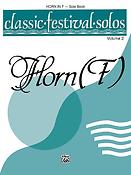 Classic Festival Solos Horn in F-Vol. 2 Solo Book
