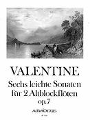 Robert Valentine: 6 Leichte Sonaten Op.7