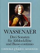 Wassenaer: Drie Sonaten (F-dur, g-moll, g-moll)