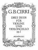 Giovanni Battista Cirri: 3 Duos Op.1