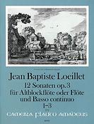 Jean-Baptiste Loeillet: 12 Sonaten Heft 1 Opus 3