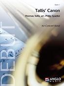 Thomas Tallis: Tallis' Canon (Partituur Concertband)