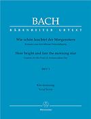 Bach: Kantate BWV 1 Wie schon leuchtet der Morgenstern (Vocal Score)