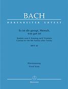 Bach: Kantate BWV 45 Es ist dir gesagt, Mensch, was gut ist (Vocal Score)