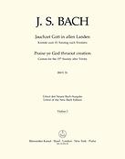Bach: Kantate BWV 51 Jauchzet Gott in allen Landen (Viool 1)