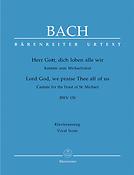 Bach: Kantate BWV 130  Herr Gott, dich loben alle wir  (Vocaal Score)
