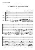 Bach: Kantate BWV 176  Es ist ein trotzig und verzagt Ding (SATB)