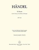 Handel: Te Deum For The Victory at the Battle of Dettingen HWV 283 (Set)