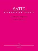 Erik Satie: Avant-dernieres pensees for Piano
