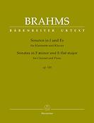 Brahms: Sonatas for Clarinet and Piano op. 120