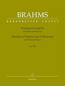 Brahms: Sonatas in F minor and E-flat major op. 120