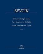 Otakar Sevcik: Vierzig Variationen Für Violine Op. 3
