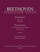 Beethoven: Three Sonatas for Pianoforte in E-flat major, F minor, D major 