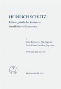 Schutz: Kleine Geistliche Konzerte  Heft 1