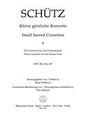 Schutz: Kleine Geistliche Konzerte  Heft 2