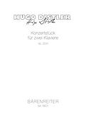Konzertstück fuer 2 Klaviere nach dem Streichquartett op. 20/1 (1940)