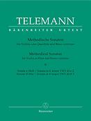 Telemann: 12 Methodical Sonatas for Violin or Flute and Basso-Continuo Volume 2