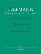 Telemann: 12 Methodical Sonatas for Violin or Flute and Basso-Continuo Volume 4