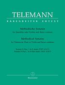 Telemann: 12 Methodical Sonatas for Violin or Flute and Basso-Continuo Volume 5