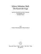 Die Kunst der Fuge. Ausgabe nach der Handschrift und dem Erstdruck mit Choral 