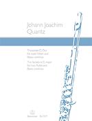 Quantz: Triosonate für ZweiFlöten (Oboen, Violinen) und Basso continuo