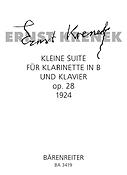 Ernst Krenek: Kleine Suite fuer Klarinette und Klavier (1924)