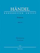 Händel: Samson Hwv 57 (Vocalscore)