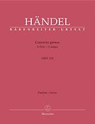 Handel: Concerto grosso G-Dur op. 6/1 HWV 319 (Partituur)