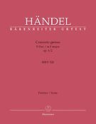 Handel: Concerto grosso F-Dur op. 6/2 HWV 320 (Partituur)