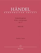 Handel: Concerto grosso B-Dur op. 6/7 HWV 325 (Partituur)