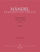 Handel: Concerto grosso HWV 329 (Partituur)