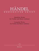 Handel: Complete Works for Violin and Basso continuo