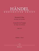 Handel: Concerto for Organ and Orchestra no. 13 F major HWV 295 (Partituur)