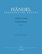 Handel: Te Deum zur Feier des Friedens von Utrecht HWV 278 (Vocal Score)