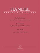 Handel: Sechs Sonaten for Oboe, Violine (Oboe) und Basso continuo, Heft 2