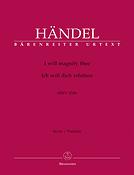 Handel: I will magnify thee HWV 250b (Partituur)