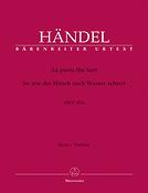 Handel: As pants the hart HWV 251e (Partituur)