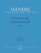 Handel: The Lord is my light HWV 255 (Vocalscore)